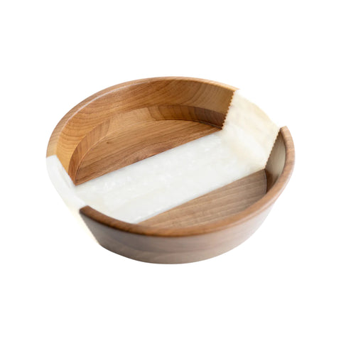 Bol de fructe, lemn de nuc