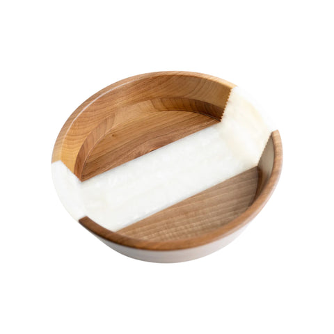 Bol de fructe, lemn de nuc