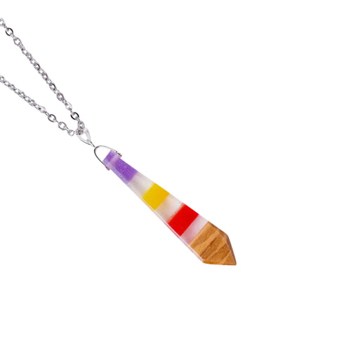 Colier Iris Tie, Lemn De Maslin