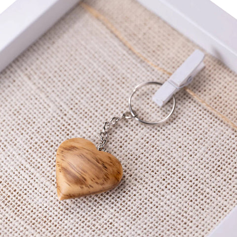 Breloc Cuore, Lemn De Maslin