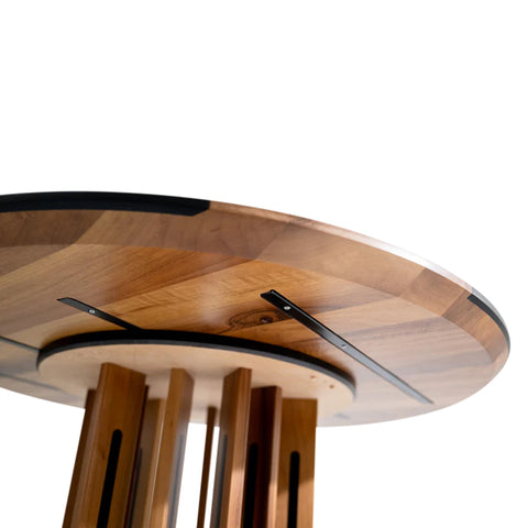 Masa rotunda River, Diametru 120Cm, Lemn De Nuc