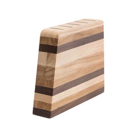 Suport Vertical pentru Cuțite Venus Zebra Cu 5 Cutite, Nuc, Frasin și Stejar