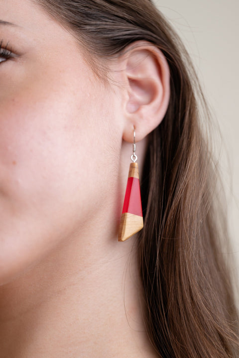 Chiara irregular triangle earrings-ReinWood