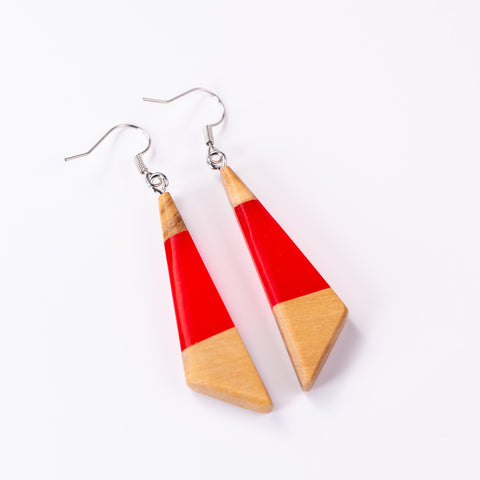 Chiara irregular triangle earrings-ReinWood