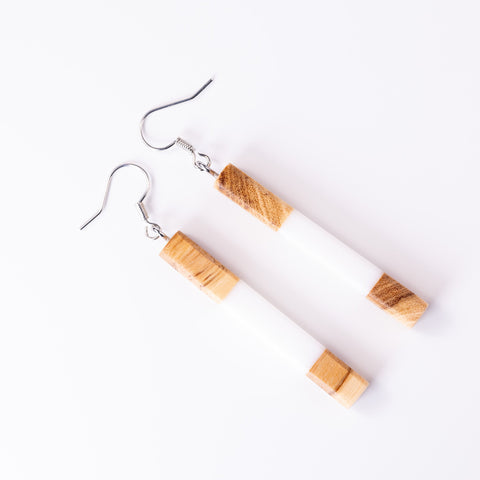 Chiara square cylinder earrings-ReinWood