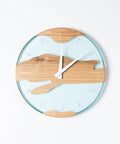 Costa Wall Clock, Ash - Water Resin-ReinWood