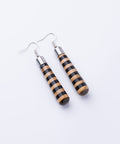 Gemma line cylinder earrings-ReinWood