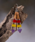 Iris tie earrings-ReinWood