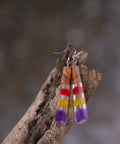 Iris triangle earrings-ReinWood