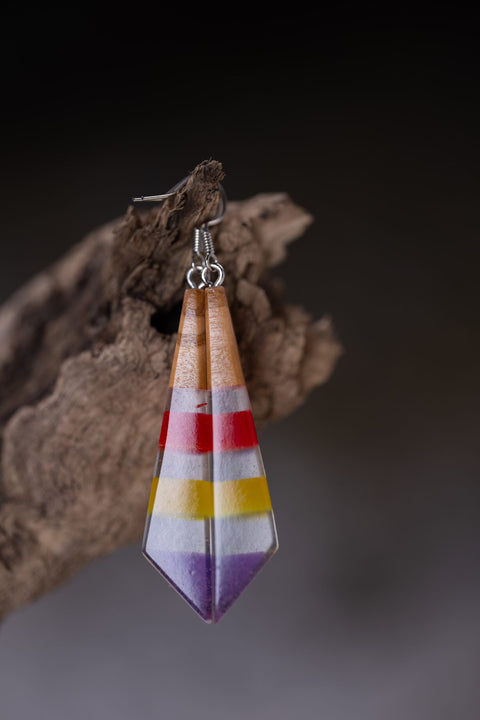 Irregular triangle earrings-ReinWood