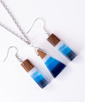 Mare Triangle necklace/earring Set Up-ReinWood