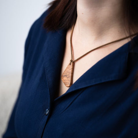 Natur Drop Necklace-ReinWood