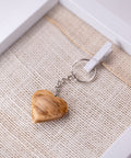 Olive heart key ring-ReinWood