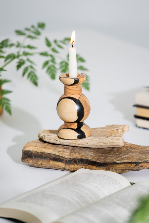 Riciclo candle holder-ReinWood