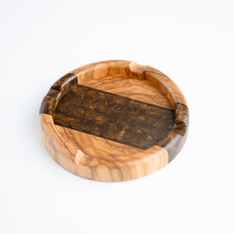 Round ashtray-ReinWood