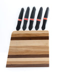 Venus zebra vertical knife holder with 5 knives-ReinWood